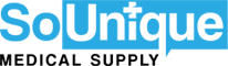 A blue banner with the words united pet supplies in green.